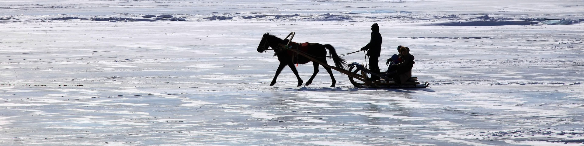 Native ice sleds.